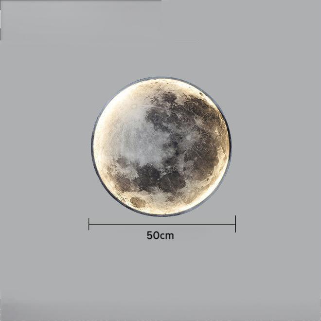Lunar Artistic Wall Sconces Moon Painting Bedside Light - Oriento Arte