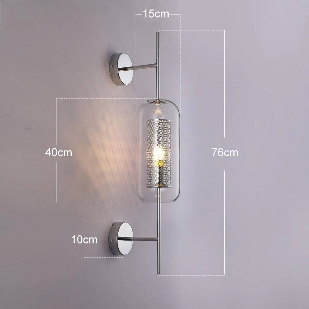 Loft - Apliques de Pared Dormitorio Cristal Lujo Retro