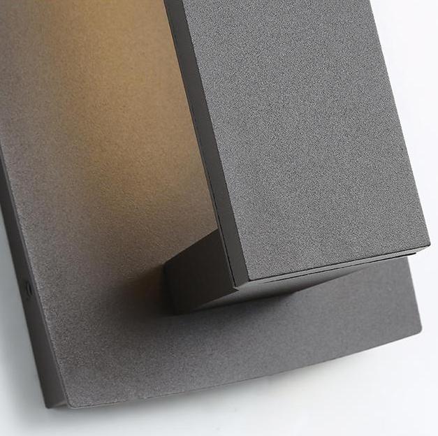 Shield Black Exterior Wall Lamps Waterproof Outdoor Fixture - Oriento Arte