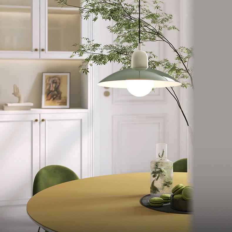 Pastel - Retro Lampara Colgante Mesa Comedor Arte Crema Colores