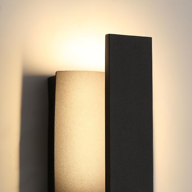 Shield Black Exterior Wall Lamps Waterproof Outdoor Fixture - Oriento Arte