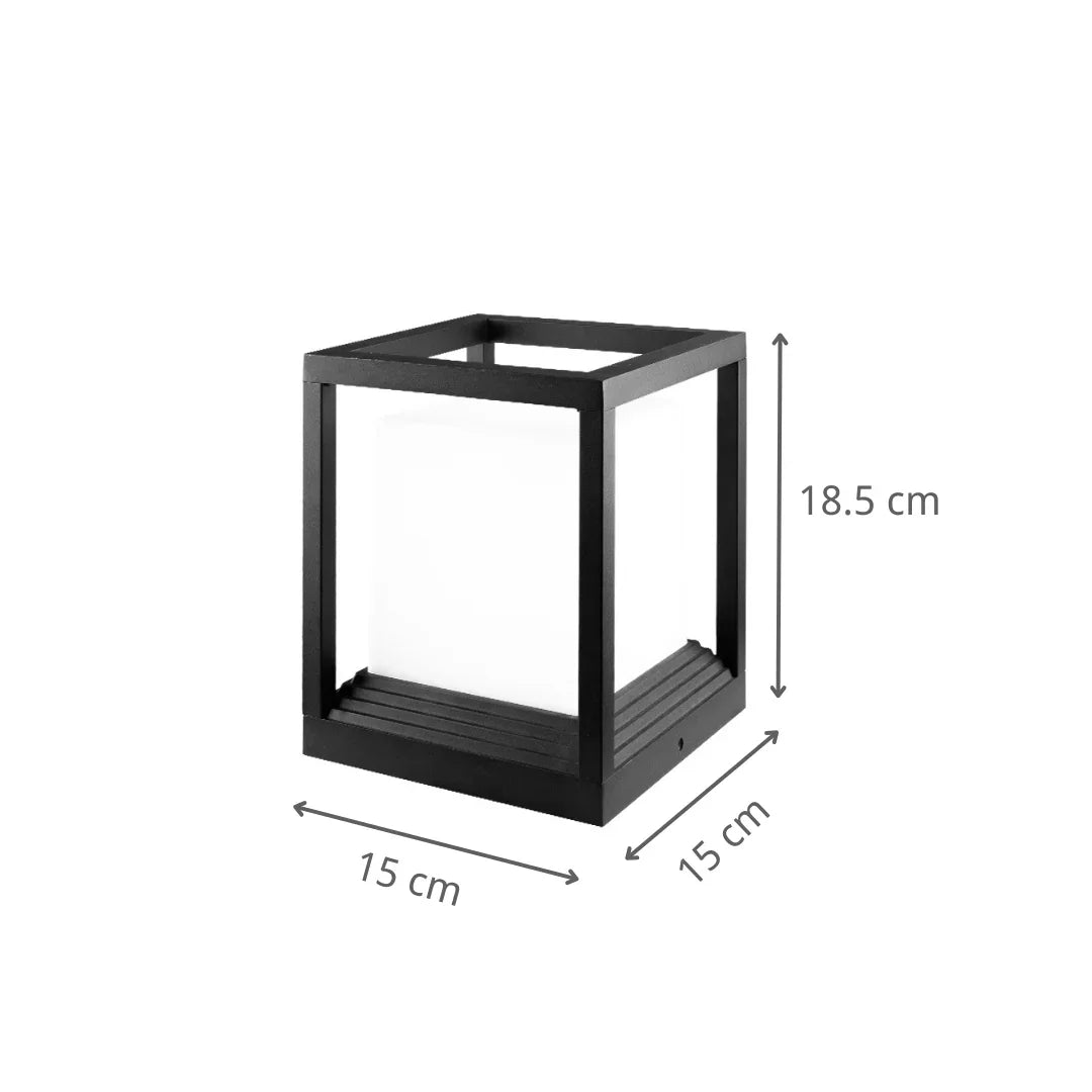 Cap - Luz Solar para Pilar de Exterior Resistente al Agua - Foco Lumina