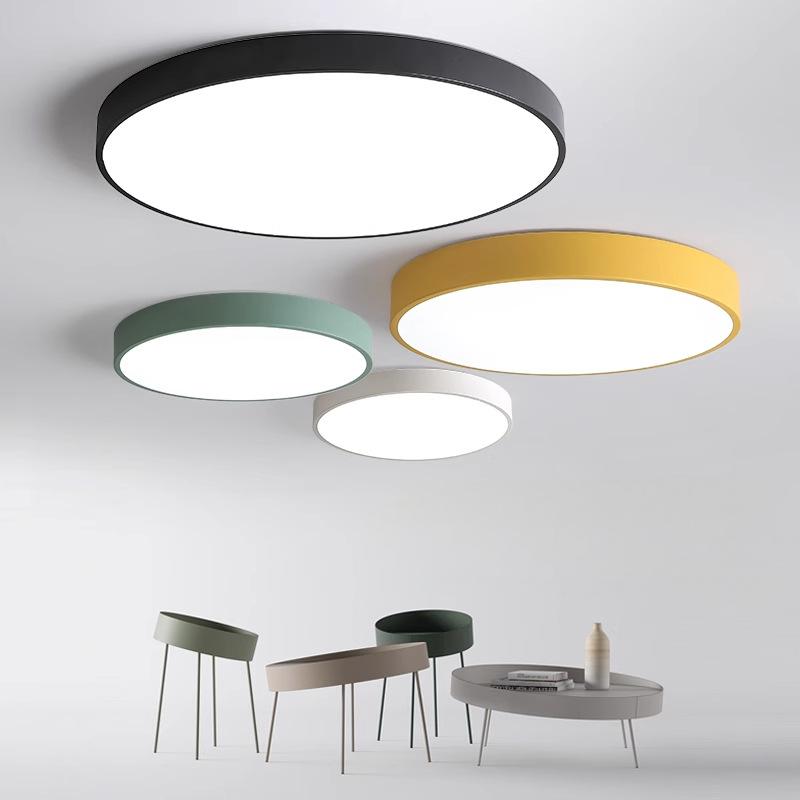 Cloud - Minimalist LED Ceiling Lamp Macaron Circular Living Room