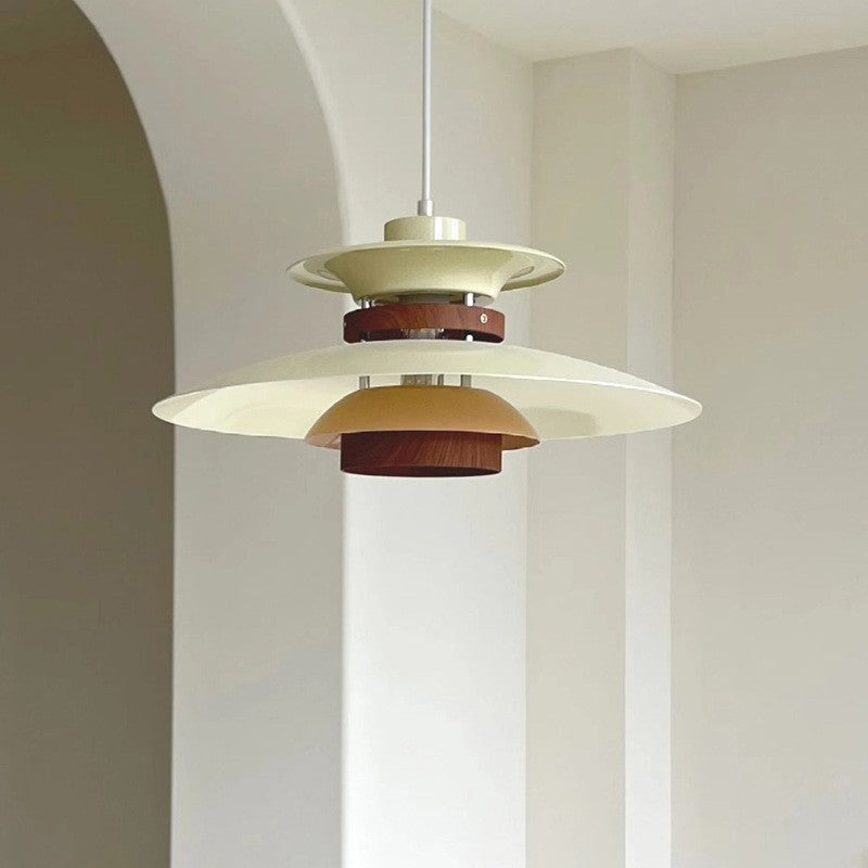 Orion - Lampara Colgante Vintage Nórdica UFO Mesa Comedor