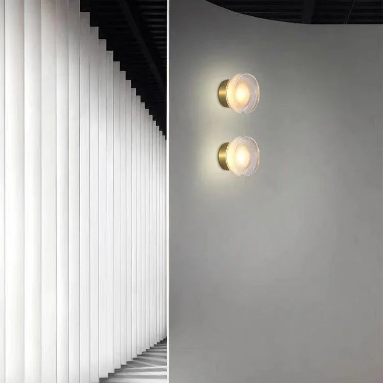 Versa Mini Wall Sconce Round LED Wall or Ceiling Mount - Oriento Arte