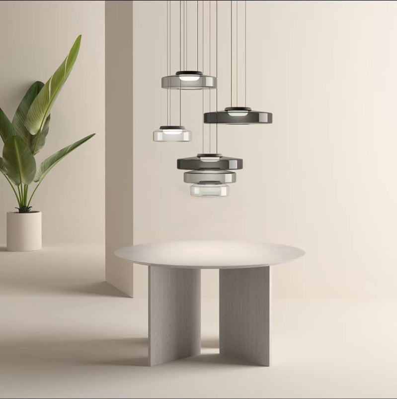 Flare - Lámpara Colgante de Cristal de Color | Estilo Moderno - Foco Lumina