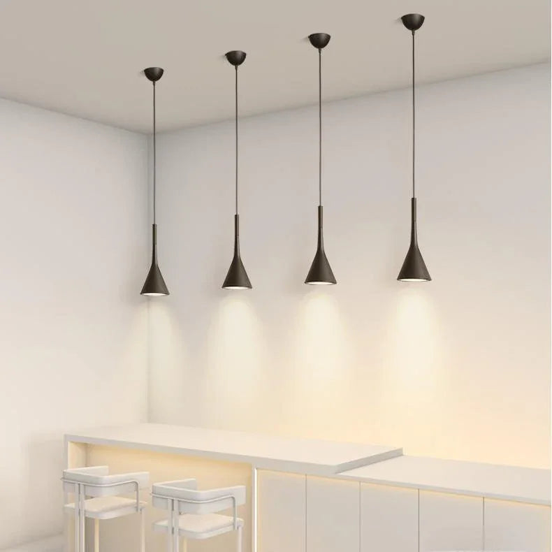 Trompeta - Lampara Colgante Isla Cocina Minimal Dormitorio Luz - Foco Lumina