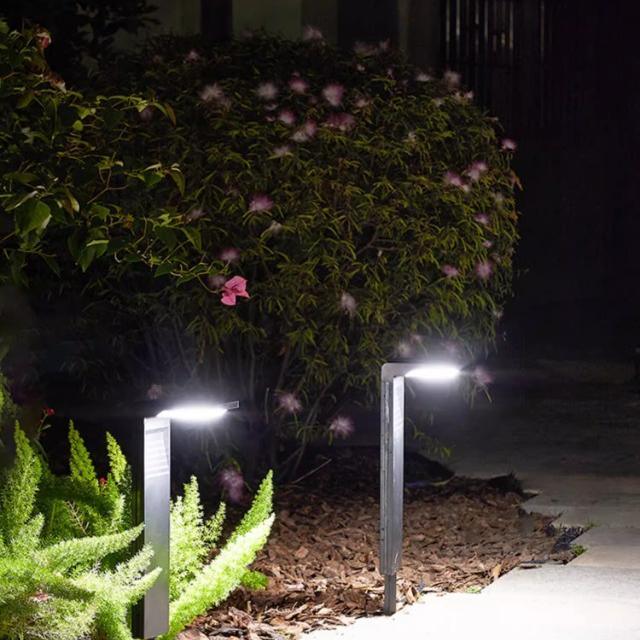 Estaca - Lampara de Pie Solar Exterior Jardín Césped Luz LED