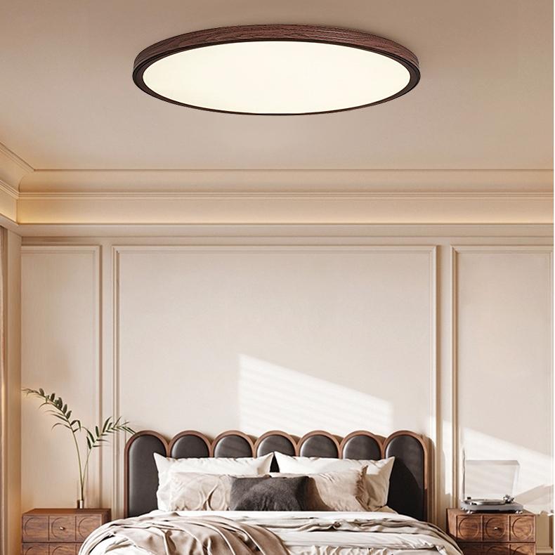 Classic Ceiling Lights in Room Walnut Bedroom Square/Round - Oriento Arte