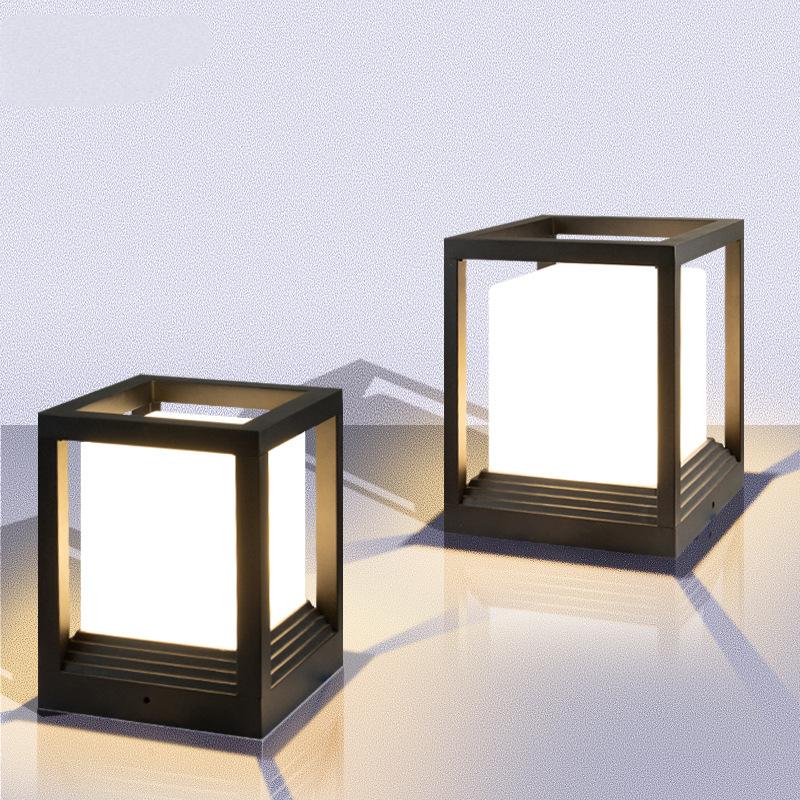 Cap Waterproof Outdoor Solar Ground Lights Pillar Top Lamp - Foco Lumina