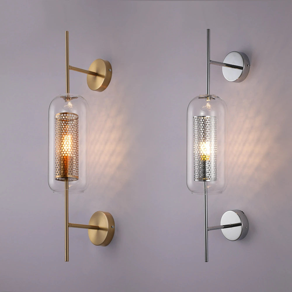 Loft - Apliques de Pared Dormitorio Cristal Lujo Retro