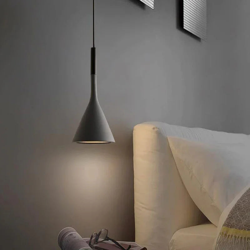 Trompeta - Lampara Colgante Isla Cocina Minimal Dormitorio Luz - Foco Lumina