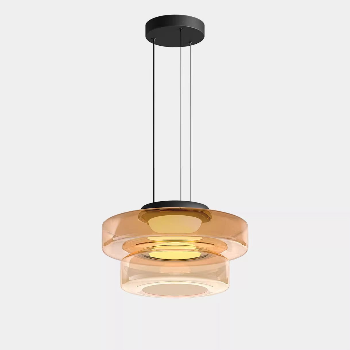 Flare Modern Glass Pendant Lamp Colored Ambient Fixture - Oriento Arte