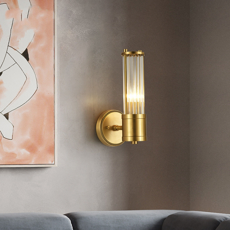 Gleam Gold Wall Mounted Bedside Lamp Light Luxury Decor - Oriento Arte