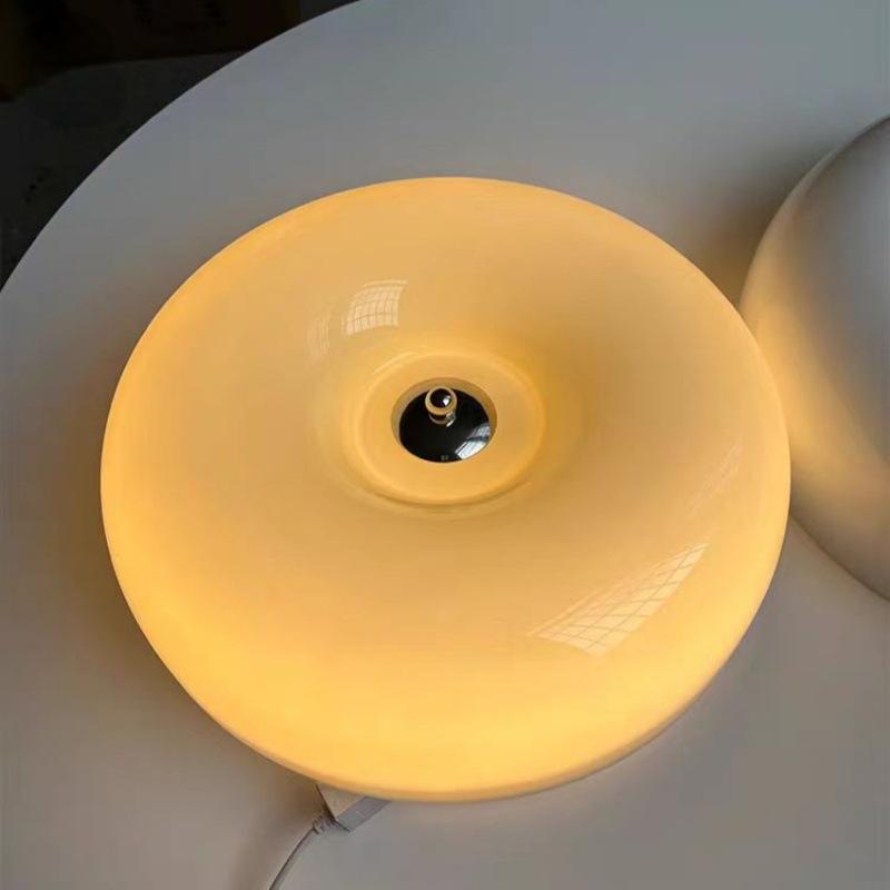 Pudding - Bauhaus LED Ceiling Light Retro Glass Bedroom Lamp