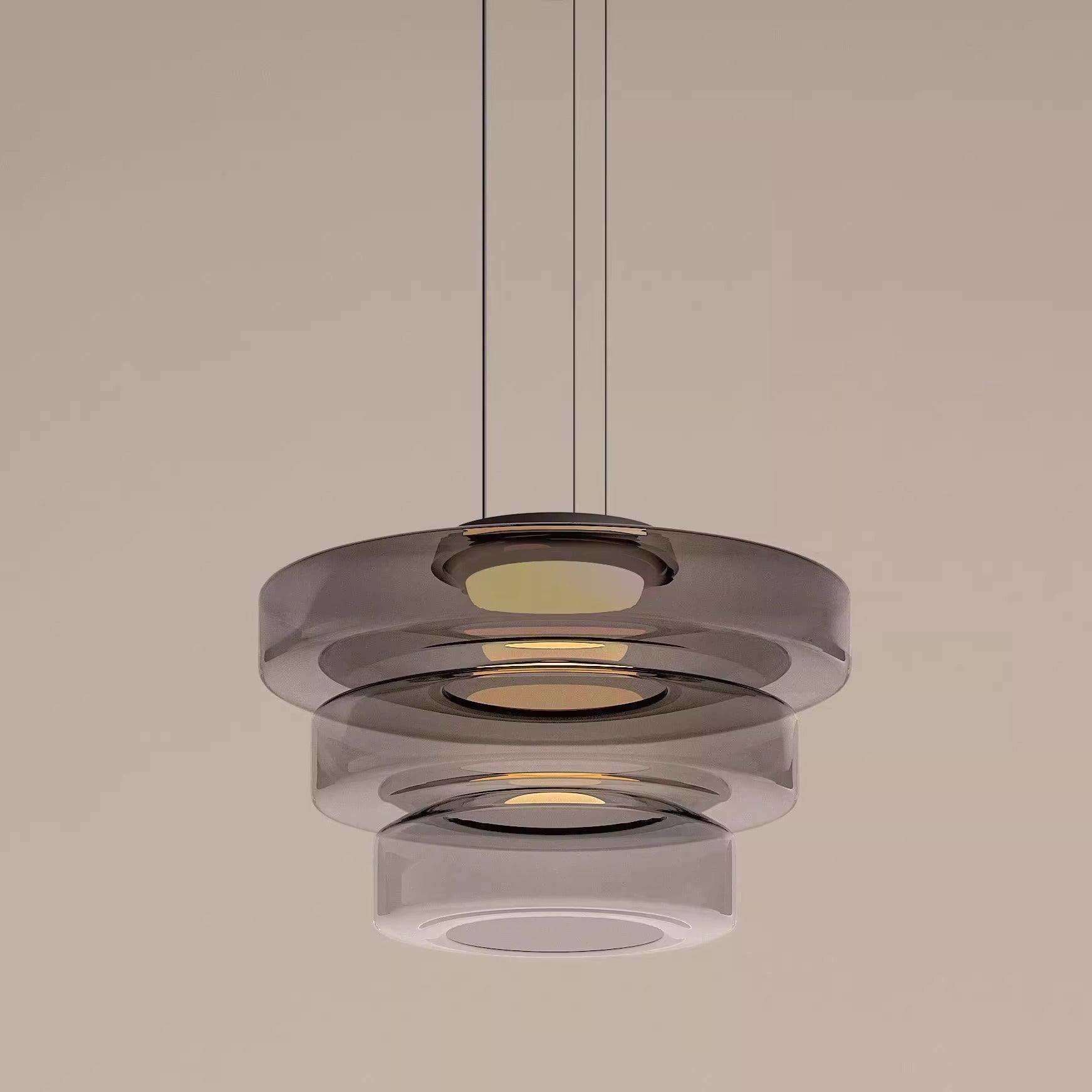 Flare Modern Glass Pendant Lamp Colored Ambient Fixture - Oriento Arte