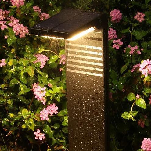 Estaca - Lampara de Pie Solar Exterior Jardín Césped Luz LED
