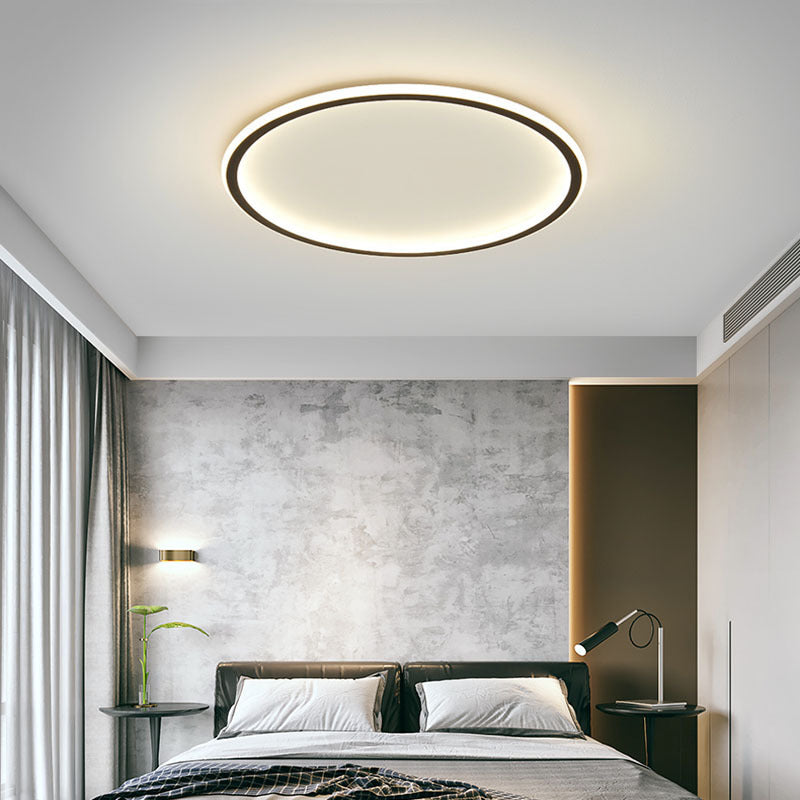 Disc LED Ceiling Lamp Round Minimalist Thin Bedroom Room - Oriento Arte