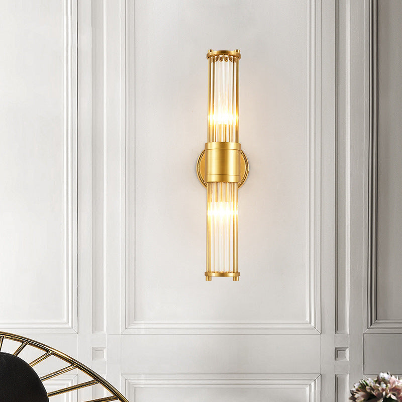 Gleam Gold Wall Mounted Bedside Lamp Light Luxury Decor - Oriento Arte
