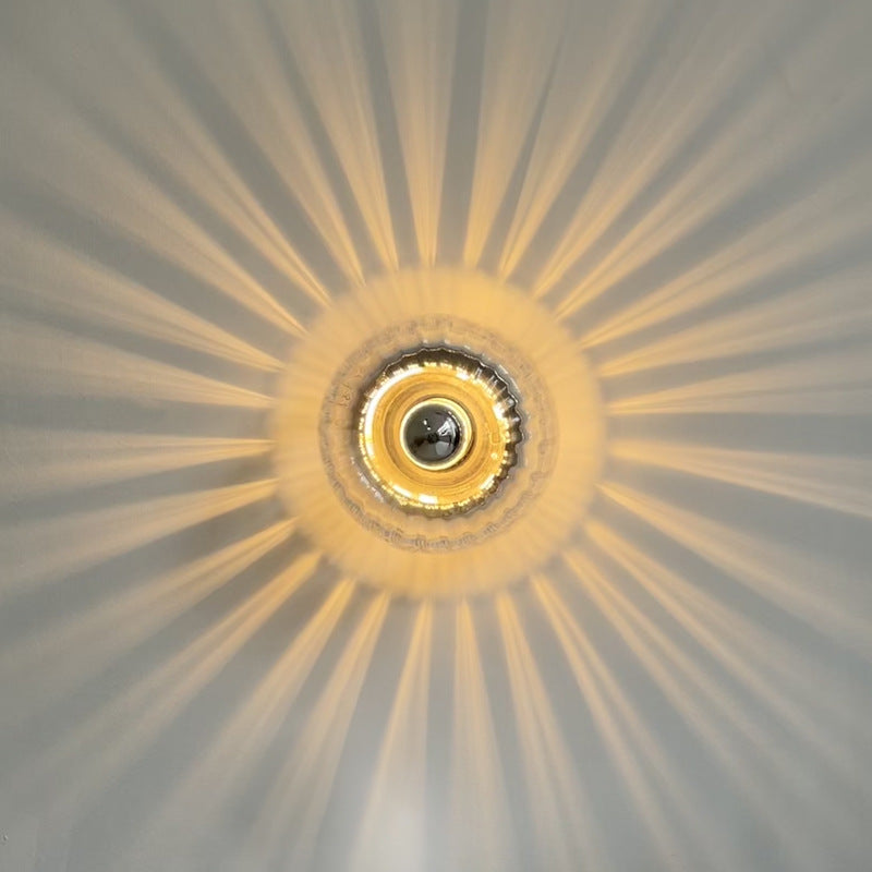 Aura Wall Lamp Glass Bauhaus Ambient Modern Sconce - Oriento Arte