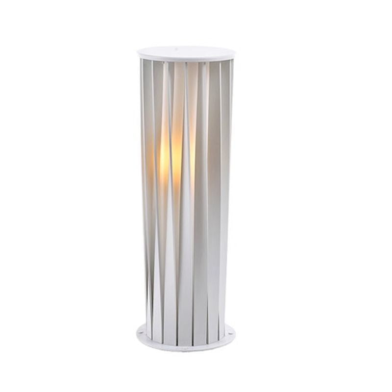 Pillar White Outdoor Standing Lamp Waterproof Lawn Garden - Oriento Arte