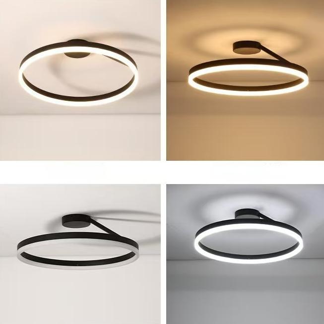 Circle - LED Ceiling Lamps Single Double Light Bedroom