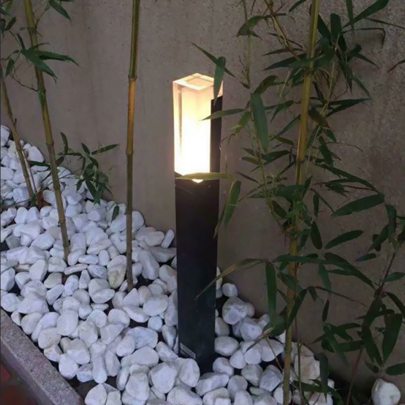 Terra Black Outdoor Lighting Waterproof Square Garden Lamp - Oriento Arte