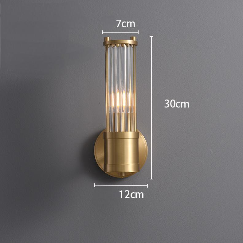 Gleam Gold Wall Mounted Bedside Lamp Light Luxury Decor - Oriento Arte