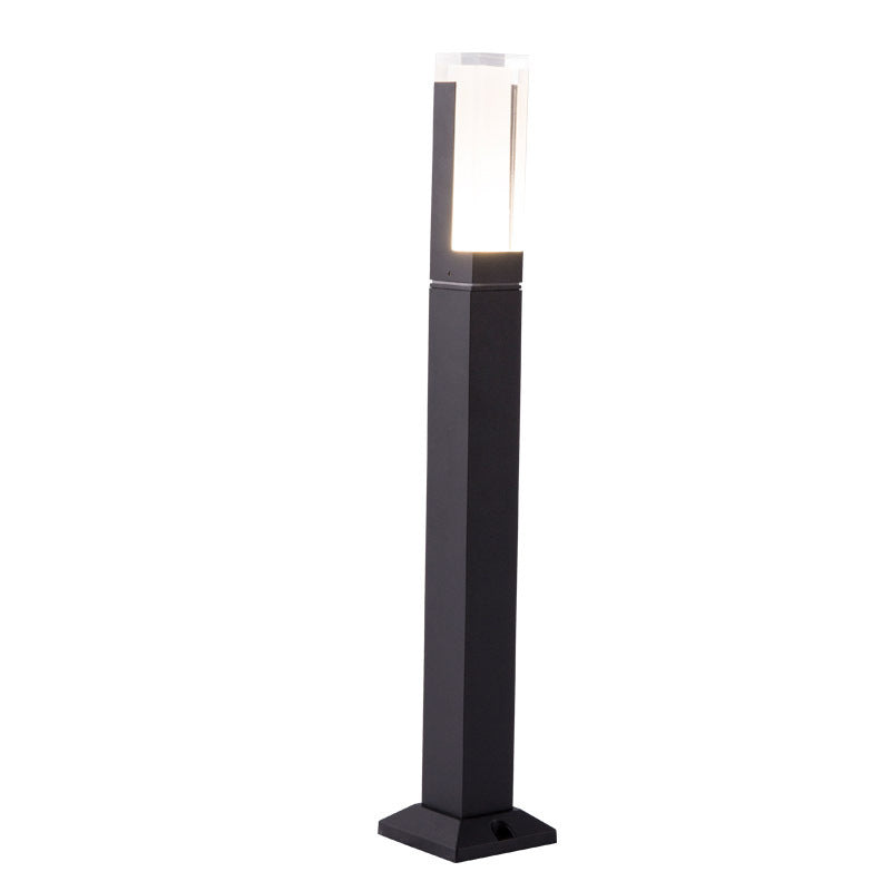 Terra Black Outdoor Lighting Waterproof Square Garden Lamp - Oriento Arte