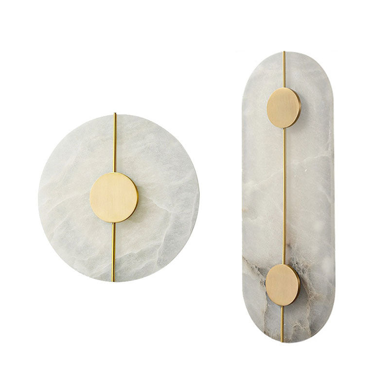 Lithos Interior Wall Lamps - Modern Nordic Stone Wall Light for Bedroom - Oriento Arte
