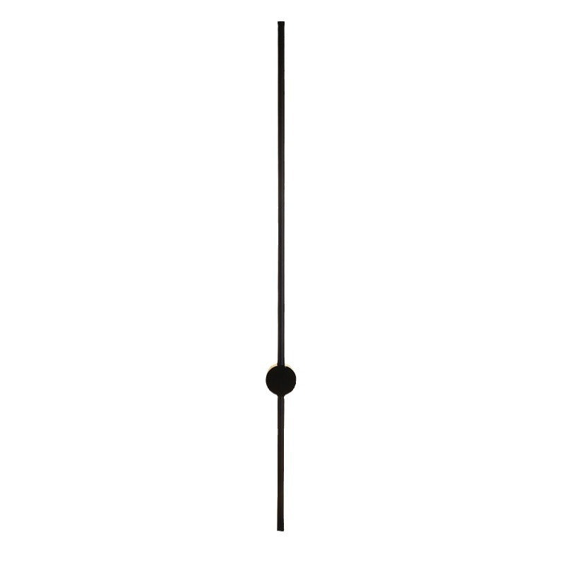 Stria Black Linear Wall Sconce Minimalist Hotel Decor - Oriento Arte