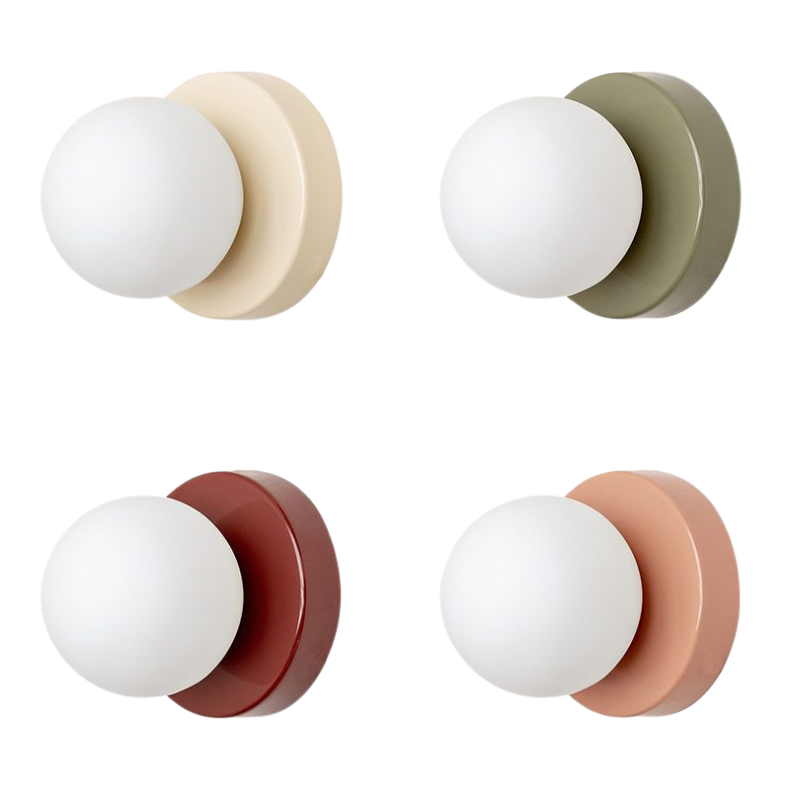 Pop Modern Pendant Clear Glass Light Shades Color Accent Sconce - Oriento Arte