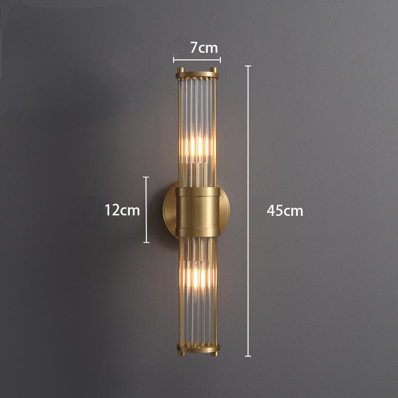 Gleam Gold Wall Mounted Bedside Lamp Light Luxury Decor - Oriento Arte