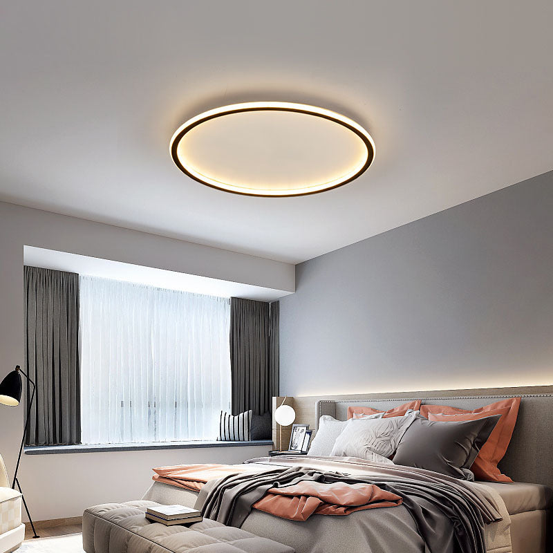 Disc LED Ceiling Lamp Round Minimalist Thin Bedroom Room - Oriento Arte