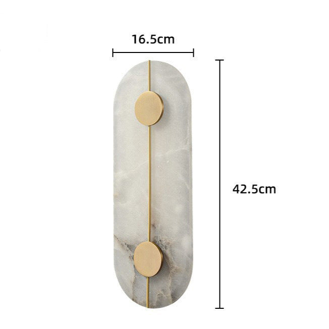 Lithos Interior Wall Lamps - Modern Nordic Stone Wall Light for Bedroom - Oriento Arte